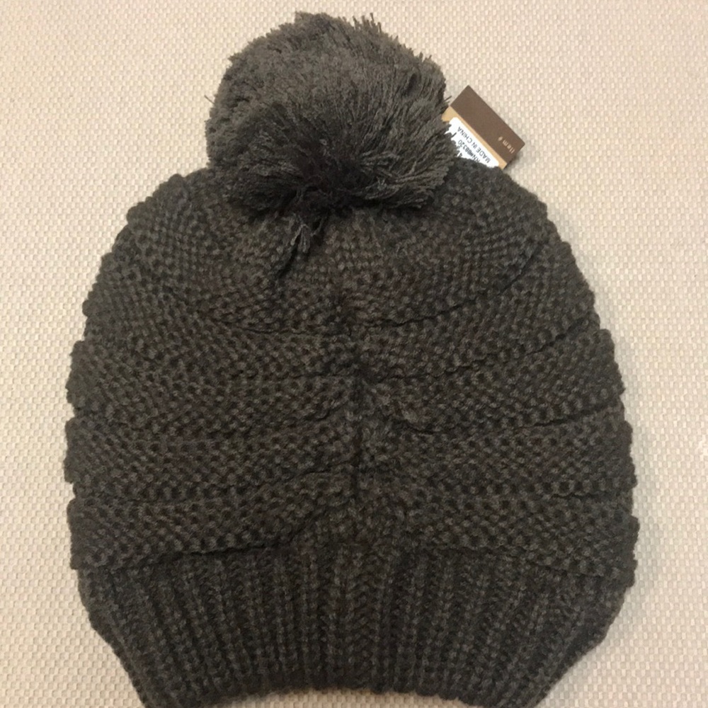 C.C Beanie With Pom In Dark Mocha /Brown - image 3